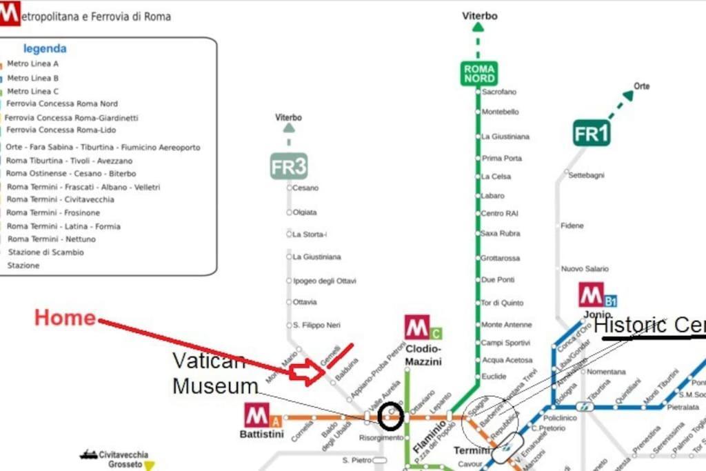Your Cozy In Rome- Gemelli- Close To Downtown Appartement